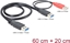 Изображение Delock Cable USB 3.0 type A male + USB type A male > USB 3.0 type A male