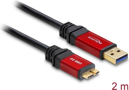 Picture of Delock Cable USB 3.0 Type-A male > USB 3.0 Type Micro-B male 2 m Premium