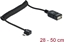 Attēls no Delock Cable USB micro-B male angled > USB 2.0-A female OTG coiled cable
