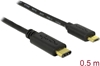 Изображение Delock Cable USB Type-C™ 2.0 male > USB 2.0 Type Micro-B male 0.5 m black