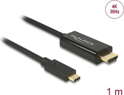 Picture of Delock Cable USB Type-C™ male > HDMI male (DP Alt Mode) 4K 30 Hz 1 m black