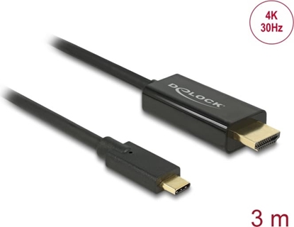 Picture of Delock Cable USB Type-C™ male > HDMI male (DP Alt Mode) 4K 30 Hz 3 m black
