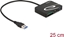Picture of Delock Card Reader for XQD / SD / Micro SD memory cards + USB Type-A port