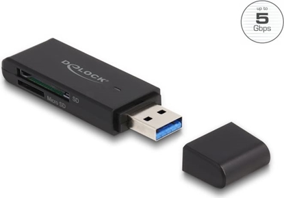 Picture of Delock Card Reader SuperSpeed USB 5 Gbps for SD and Micro SD memory cards