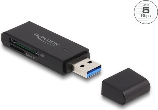 Picture of Delock Card Reader SuperSpeed USB 5 Gbps for SD and Micro SD memory cards