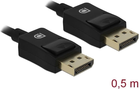 Изображение Delock Coaxial DisplayPort cable 8K 60 Hz 0.5 m