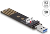 Picture of Delock Combo Converter for M.2 NVMe PCIe or SATA SSD with USB 3.2 Gen 2