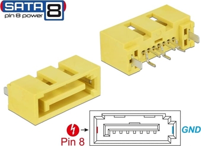 Изображение Delock Connector SATA 6 Gb/s plug 8 pin power