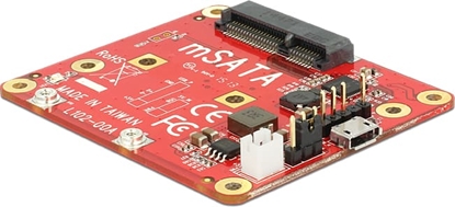 Изображение Delock Converter Raspberry Pi USB Micro-B female / USB pin header > mSATA 6 Gb/s