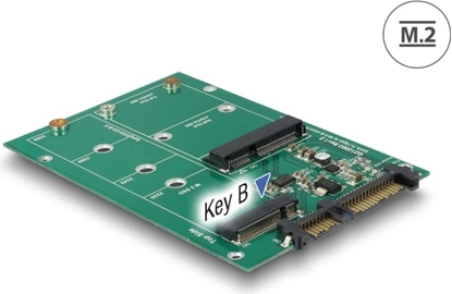 Изображение Delock Converter SATA 22 pin > 1 x M.2 + 1 x mSATA