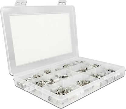 Изображение Delock Crimpbox 70 pieces 75 Ohm with BNC, TNC and F connectors