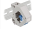 Picture of Delock DIN rail Adapter with Keystone LC Duplex female to LC Duplex female blue