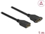 Attēls no Delock DisplayPort 1.2 cable female to female panel-mount 4K 60 Hz 1 m