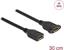 Picture of Delock DisplayPort 1.2 cable female to female panel-mount 4K 60 Hz 30 cm