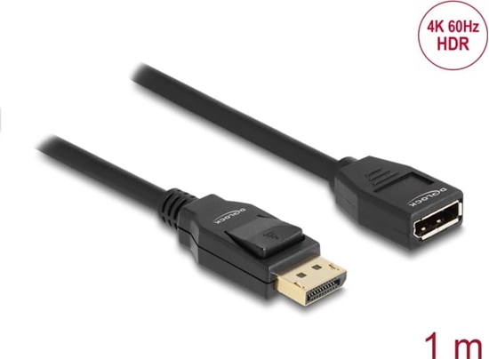 Изображение Delock DisplayPort 1.2 extension cable 4K 60 Hz 1 m