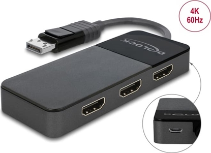 Изображение Delock DisplayPort 1.4 Splitter 1 x DisplayPort to 3 x HDMI MST