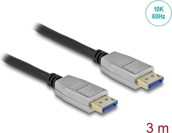 Изображение Delock DisplayPort cable 10K 60 Hz 54 Gbps metal housing 3 m