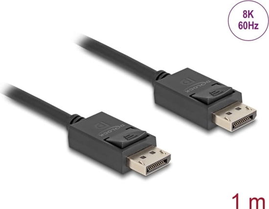 Изображение Delock DisplayPort cable 16K 30 Hz / 8K 60 Hz 40 Gbps 1 m
