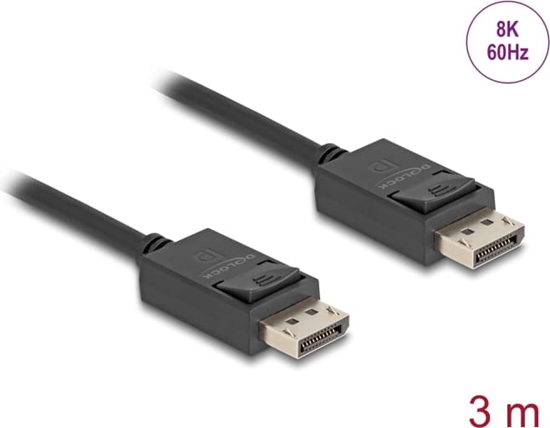 Изображение Delock DisplayPort cable 16K 30 Hz / 8K 60 Hz 40 Gbps 3 m