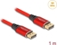 Attēls no Delock DisplayPort Cable 16K 60 Hz 1 m red metal