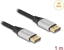 Attēls no Delock DisplayPort Cable 16K 60 Hz 1 m silver metal