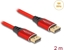 Picture of Delock DisplayPort Cable 16K 60 Hz 2 m red metal