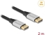 Picture of Delock DisplayPort Cable 16K 60 Hz 2 m silver metal