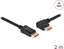 Attēls no Delock DisplayPort cable male straight to male 90° left angled 8K 60 Hz 2 m