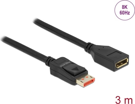 Изображение Delock DisplayPort extension cable 8K 60 Hz 3 m