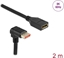 Picture of Delock DisplayPort extension cable male 90° downwards angled to female 8K 60 Hz 2 m