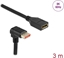 Picture of Delock DisplayPort extension cable male 90° downwards angled to female 8K 60 Hz 3 m