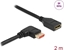 Attēls no Delock DisplayPort extension cable male 90° right angled to female 8K 60 Hz 2 m