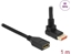 Picture of Delock DisplayPort extension cable male 90° upwards angled to female 8K 60 Hz 1 m