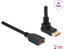 Picture of Delock DisplayPort extension cable male 90° upwards angled to female 8K 60 Hz 2 m