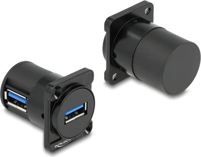 Изображение Delock D-Type Module USB 2.0 Type-A female to female 90° angled