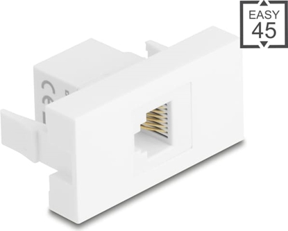 Изображение Delock Easy 45 Module RJ12 jack to RJ12 jack UTP white