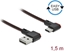 Picture of Delock EASY-USB 2.0 Cable Type-A male to USB Type-C™ male angled left / right 1.5 m black