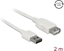 Attēls no Delock Extension cable EASY-USB 2.0 Type-A male > USB 2.0 Type-A female white 2 m