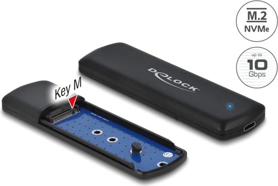 Picture of Delock External Enclosure for M.2 NVMe PCIe SSD with USB Type-C™ female - tool free