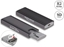 Picture of Delock External USB Type-C™ Combo Enclosure for M.2 NVMe PCIe or SATA SSD - tool free