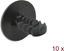Изображение Delock Fir tree clip black 10 pieces