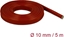 Изображение Delock Fire-Proof Sleeving Silicone-Coated 5 m x 10 mm red