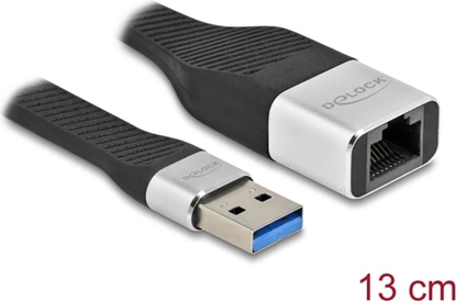 Изображение Delock FPC Flat Ribbon Cable USB Type-A to Gigabit LAN 10/100/1000 Mbps 13 cm