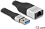 Picture of Delock FPC Flat Ribbon Cable USB Type-A to Gigabit LAN 10/100/1000 Mbps 13 cm