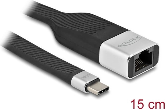 Picture of Delock FPC Flat Ribbon Cable USB Type-C™ to Gigabit LAN 10/100/1000 Mbps 15 cm