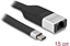 Attēls no Delock FPC Flat Ribbon Cable USB Type-C™ to Gigabit LAN 10/100/1000 Mbps 15 cm