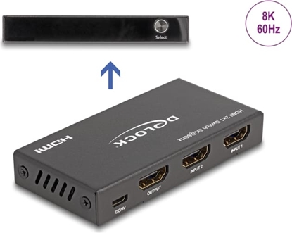 Picture of Delock HDMI Switch 2 x HDMI in to 1 x HDMI out 8K 60 Hz