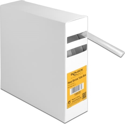 Picture of Delock Heat shrink tube box, Shrinkage ratio 2:1, 10 m x 9.5 mm transparent