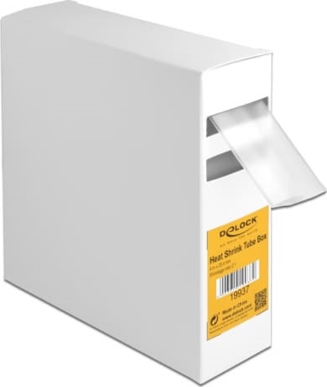 Picture of Delock Heat shrink tube box, Shrinkage ratio 2:1, 4 m x 25.4 mm transparent