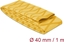 Изображение Delock Heat Shrink Tube X-pattern non-slip 1 m x 40 mm yellow